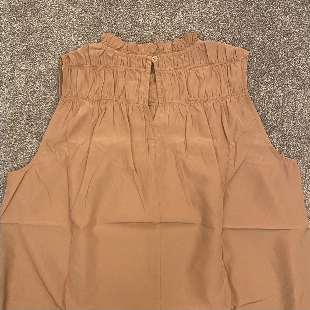 JOIE Limited Edition Womens Sleeveless Top Ruffled Neck Size M - Medium NWT $198 - Picture 7 of 16